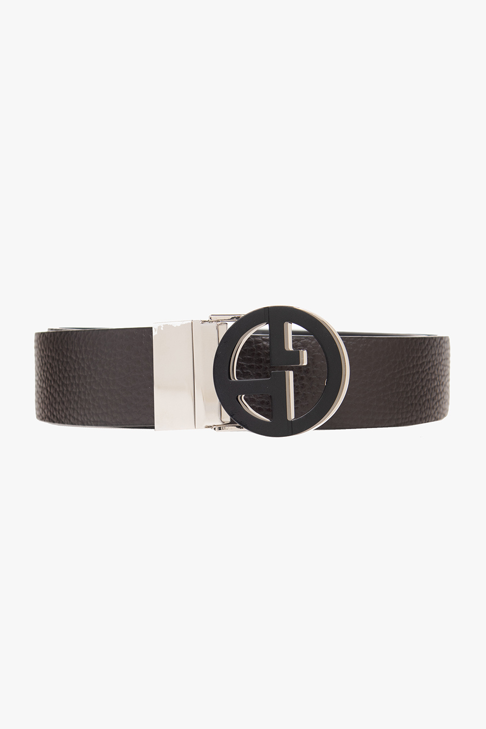 Black Reversible belt Giorgio Armani Emporio Armani plunging V